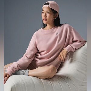 NWT Alo Yoga Accolade Pullover - Ballet Pink